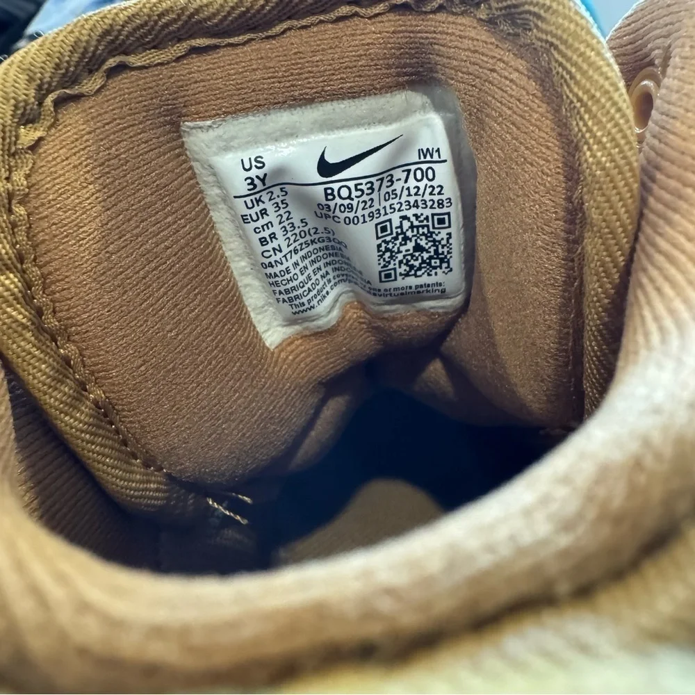 Kids Boys/Girls Brown Nike Manoa Boots Size 3Y Brand New